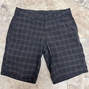Patagonia Men's Black Plaid Cienega Shorts size 32